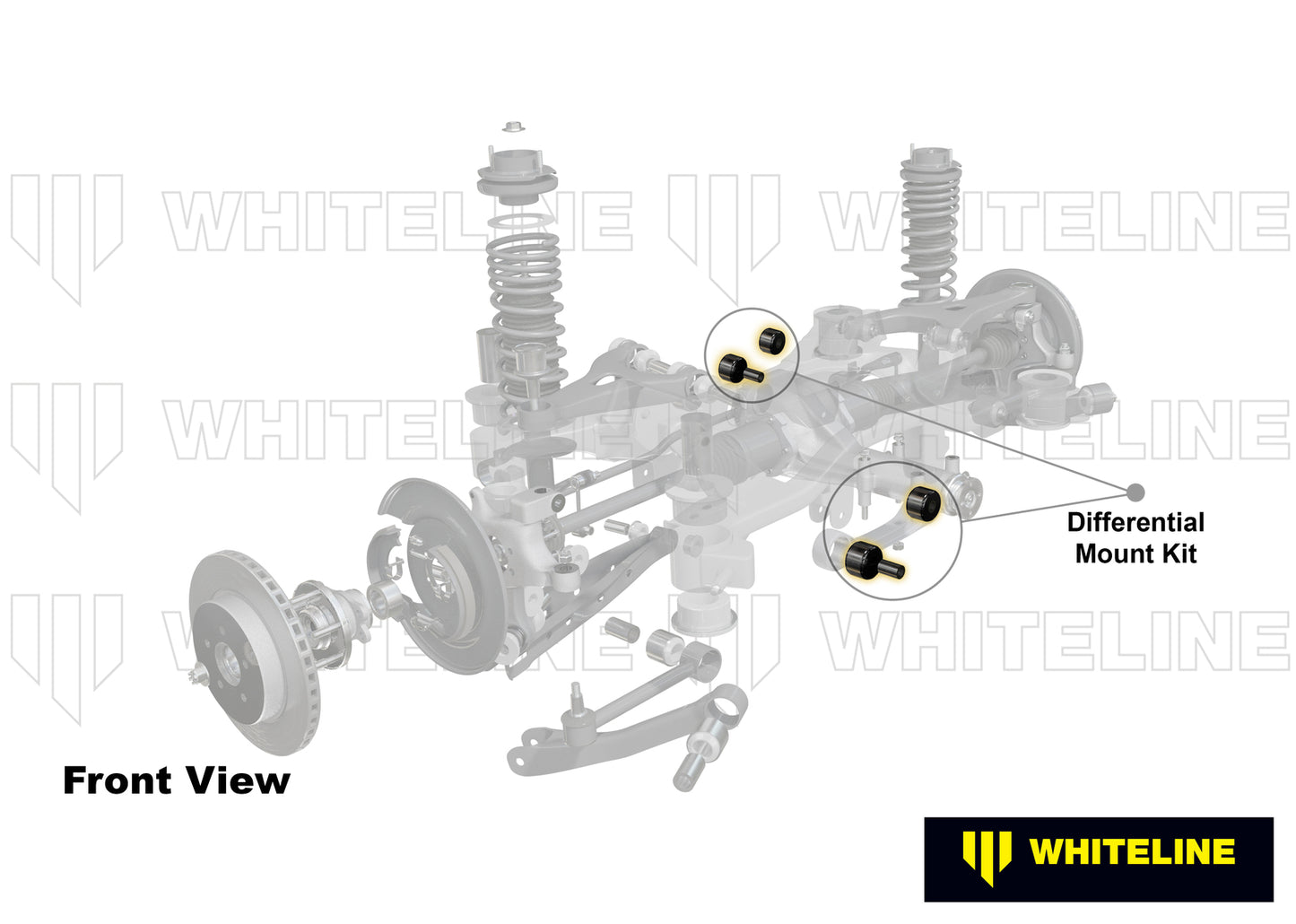Whiteline Rear Differential Mount - Bushing Kit to Suit BMW 3 Series, X3 and Z4 | KDT982