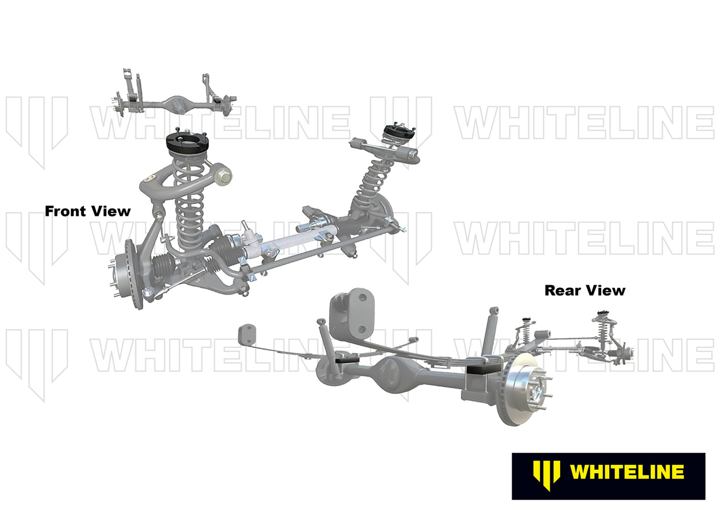 Whiteline Front and Rear Lift Kit to Suit Nissan Navara D40 4wd | KLK002