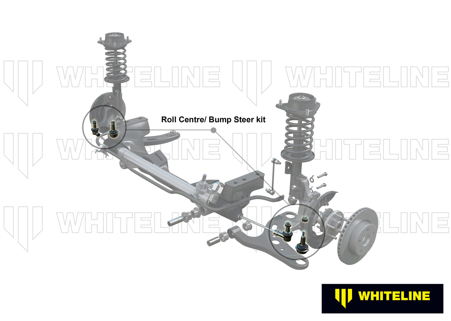 Whiteline Front Roll Centre/Bump Steer - Correction Service Kit to Suit Whiteline Roll Centre/Bump S