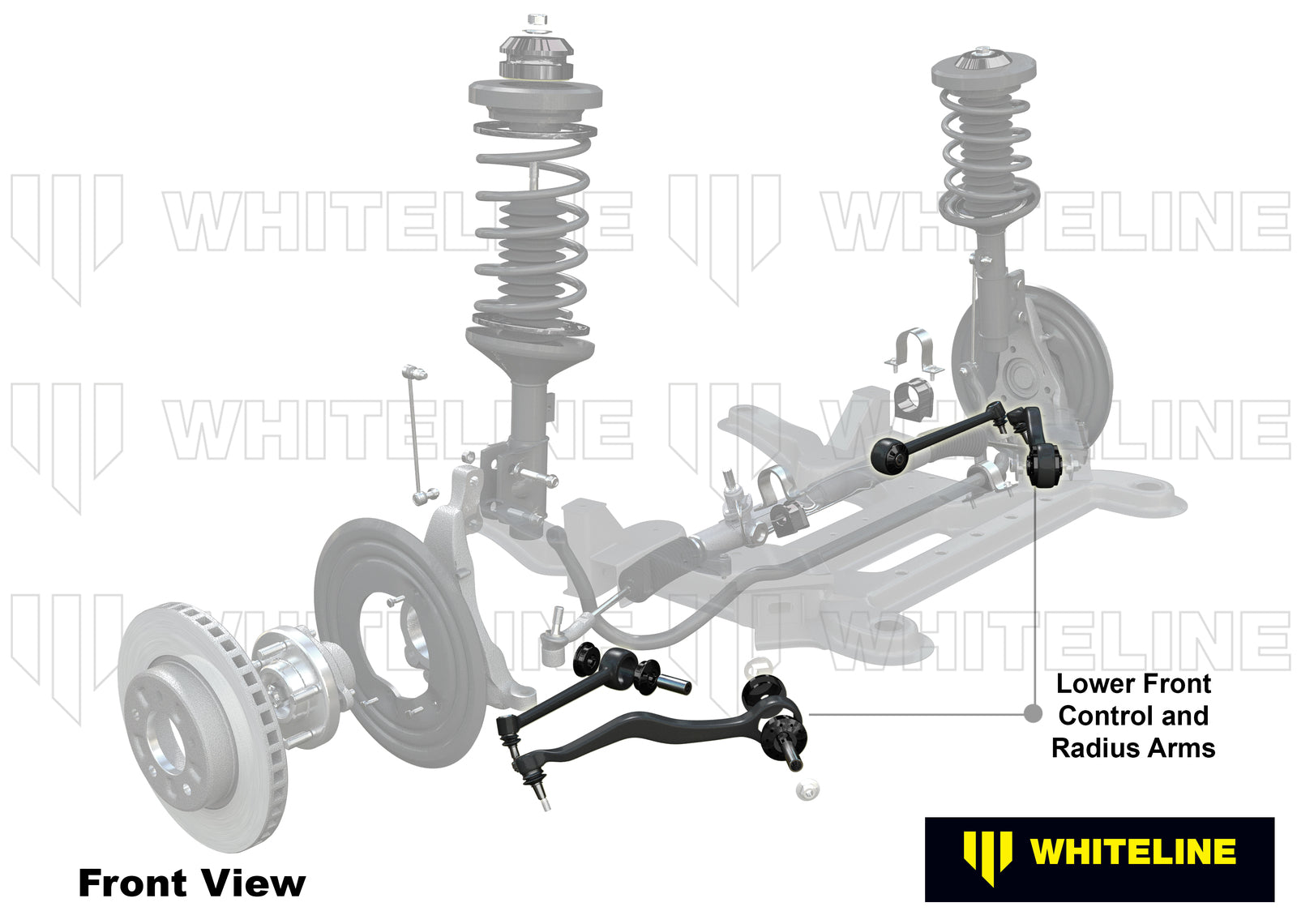 Whiteline Front Control and Radius Arm Lower - Arm to Suit BMW 1, 3 Series and X1 | KTA255