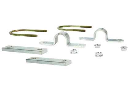 Whiteline Universal Sway Bar Mount - Saddle Kit U-Bolt Style to suit Ford 9" Diff 95x130mm | KU4