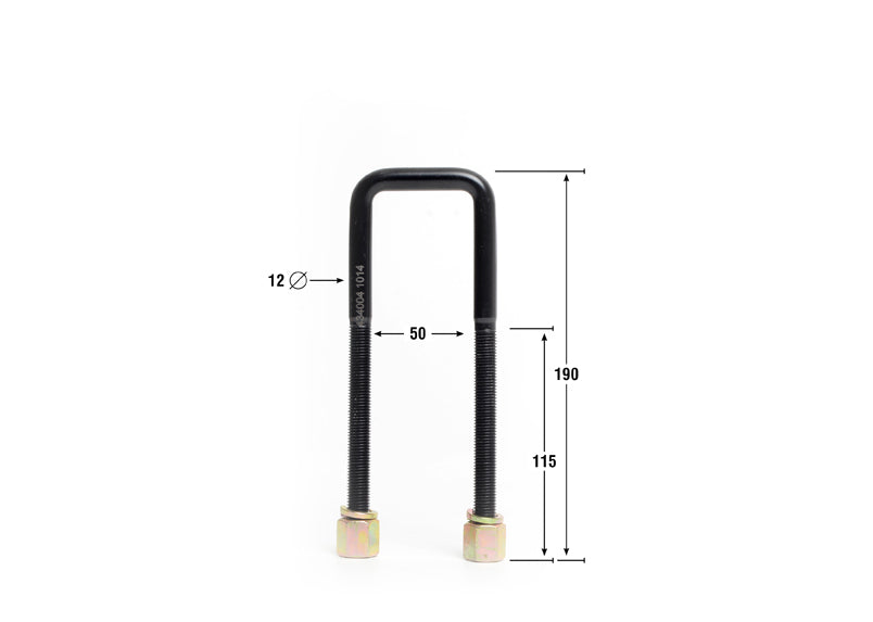 Whiteline Universal U Bolts - ID=50mm, L=175mm, Thread=M12 - square top | KUB101