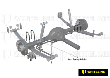 Whiteline Universal U Bolts - ID=65mm, L=270mm, Thread=M12 - round top | KUB103
