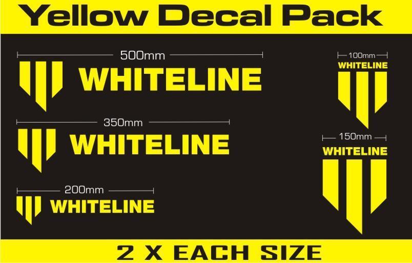 Whiteline Whiteline Decal Kits - Yellow | KWM001