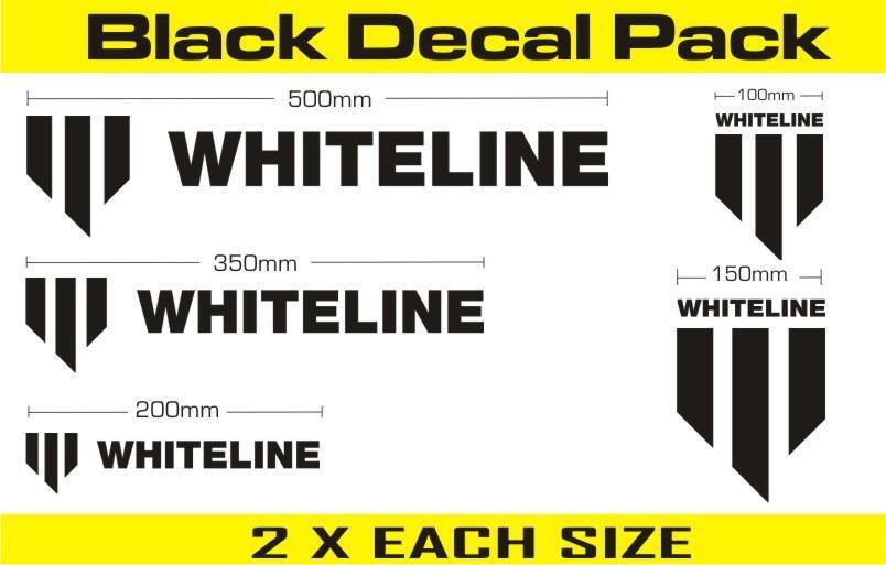 Whiteline Whiteline Decal Kits - Black | KWM002
