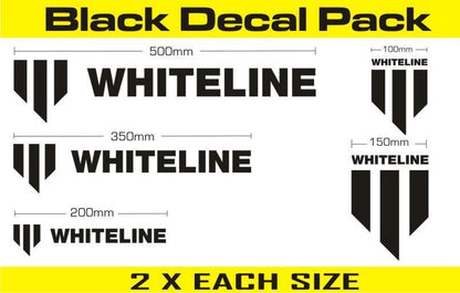 Whiteline Whiteline Decal Kits - Black | KWM002