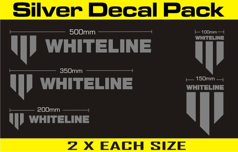 Whiteline Whiteline Decal Kits - Silver | KWM003