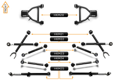 V2 PRO Arm Kit - Mazda MX5 NC (Front & Rear)