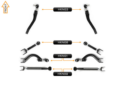 V2 Essentials Arm Kit - Nissan Silvia S13 (Front & Rear)