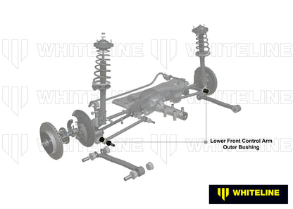 Whiteline Rear Control Arm Lower Front - Arm Service Kit to Suit Subaru Forester, Impreza, Liberty a