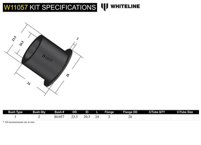 Whiteline Front Steering Idler Arm - Bushing Kit to Suit Nissan 720, Navara D21 and Pathfinder WD21