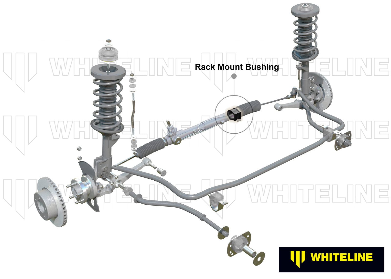 Whiteline Front Steering Rack and Pinion - Mount Bushing Kit to Suit Holden Commodore VT-VZ and HSV