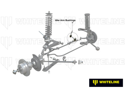 Whiteline Front Steering Idler Arm - Bushing Kit to Suit Nissan Navara D22 4wd | W13374