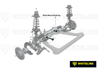 Whiteline Front Steering Rack and Pinion - Mount Bshing Kit to Suit Toyota Avensis T27 | W13402