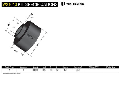 Whiteline Sway Bar Link - Bushing Kit to Suit Ford Falcon/Fairlane XK-AU and Mustang Classic | W2101