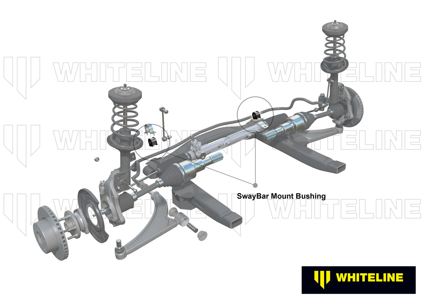 Whiteline Front Sway Bar Mount - Bushing Kit 21mm to Suit Volvo 240 and 260 | W21122