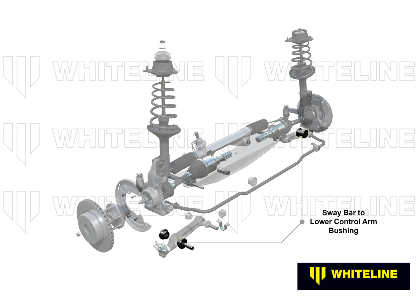 Whiteline Front Control Arm Lower - Outer Bushing Kit to Suit Ford Cortina Mk1 and Lotus | W21390