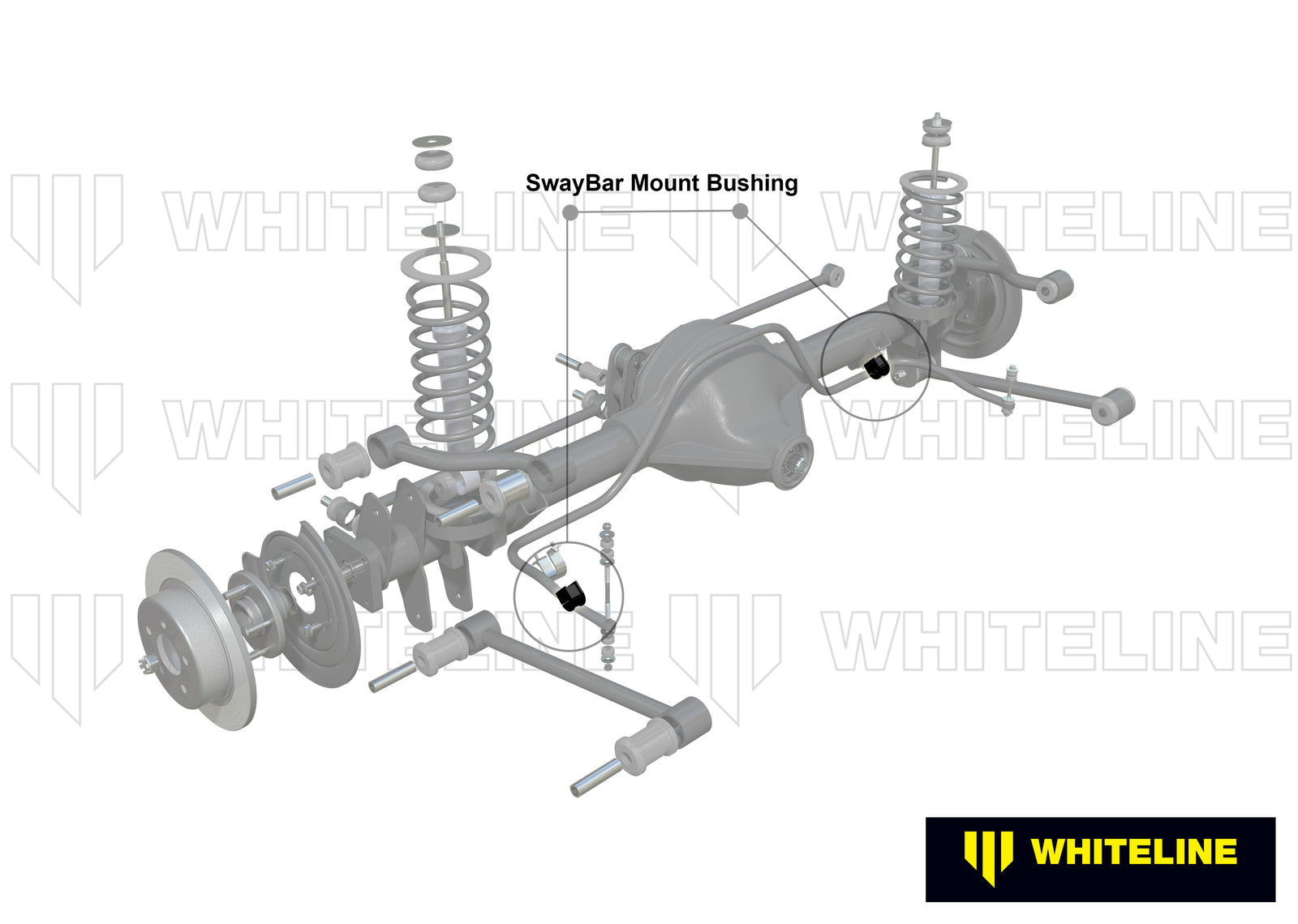 Whiteline Rear Sway Bar Mount - Bushing Kit 27mmto Suit Ford Falcon/Fairlane EL | W21745