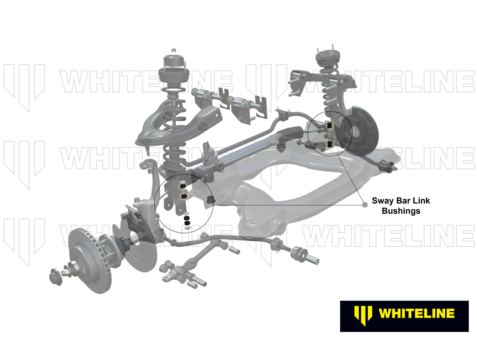 Whiteline Front Sway Bar Link - Bushing Kit to Suit4,9992,"KTFL-10 | W21865
