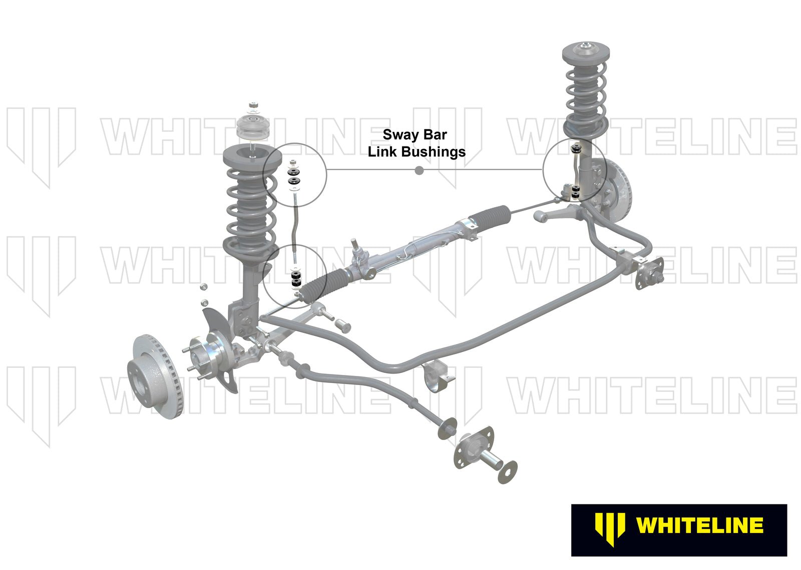 Whiteline Front Sway Bar Link - Bushing Kit to Suit Holden Commodore VN-VX and HSV | W21999A
