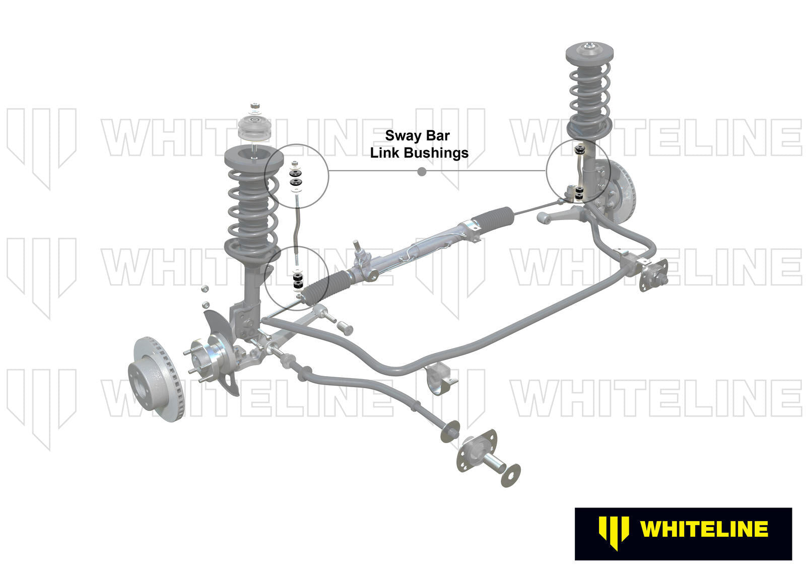 Whiteline Front Sway Bar Link - Bushing Kit to Suit Chevrolet Corvette and Toyota Celica, Corolla, C