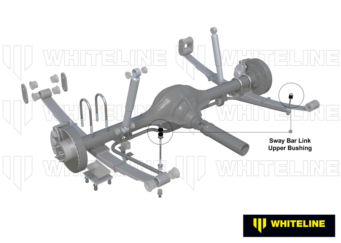 Whiteline Sway Bar Link - Upper Bushing Kit to Suit Ford F100, F250, F350 and Bronco | W22171