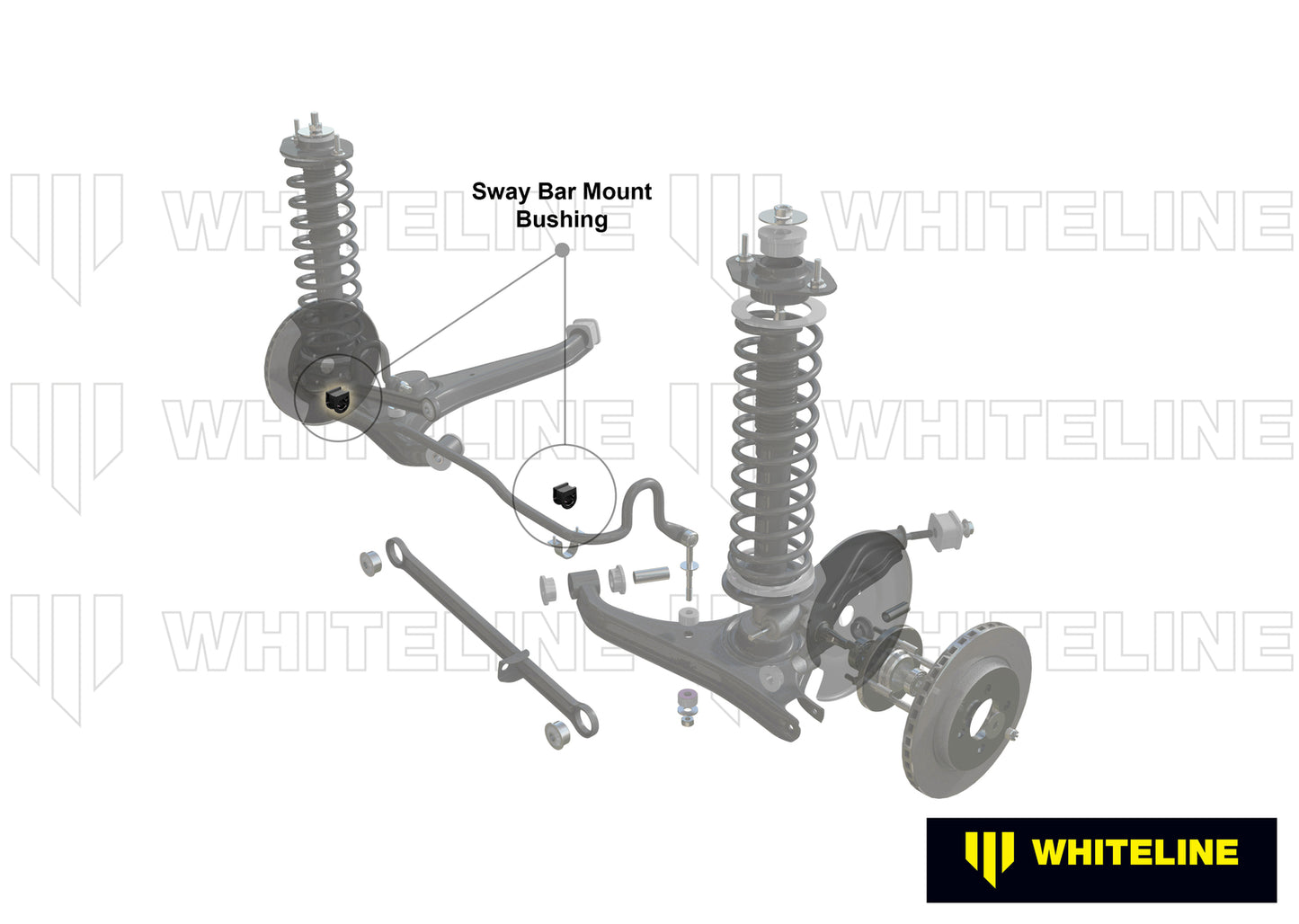 Whiteline Rear Sway Bar Mount - Bushing Kit 20mm to Suit BMW 3 Series, M3, 5 Series, M5 and Z4, Z4M