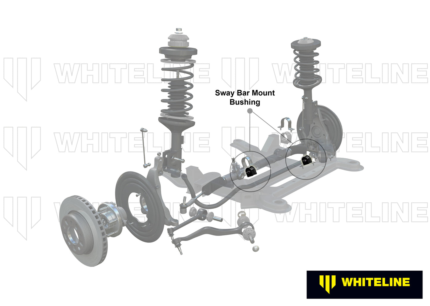 Whiteline Front Sway Bar Mount - Bushing Kit 27mm to Suit BMW 5 Series E34, E39 | W22805