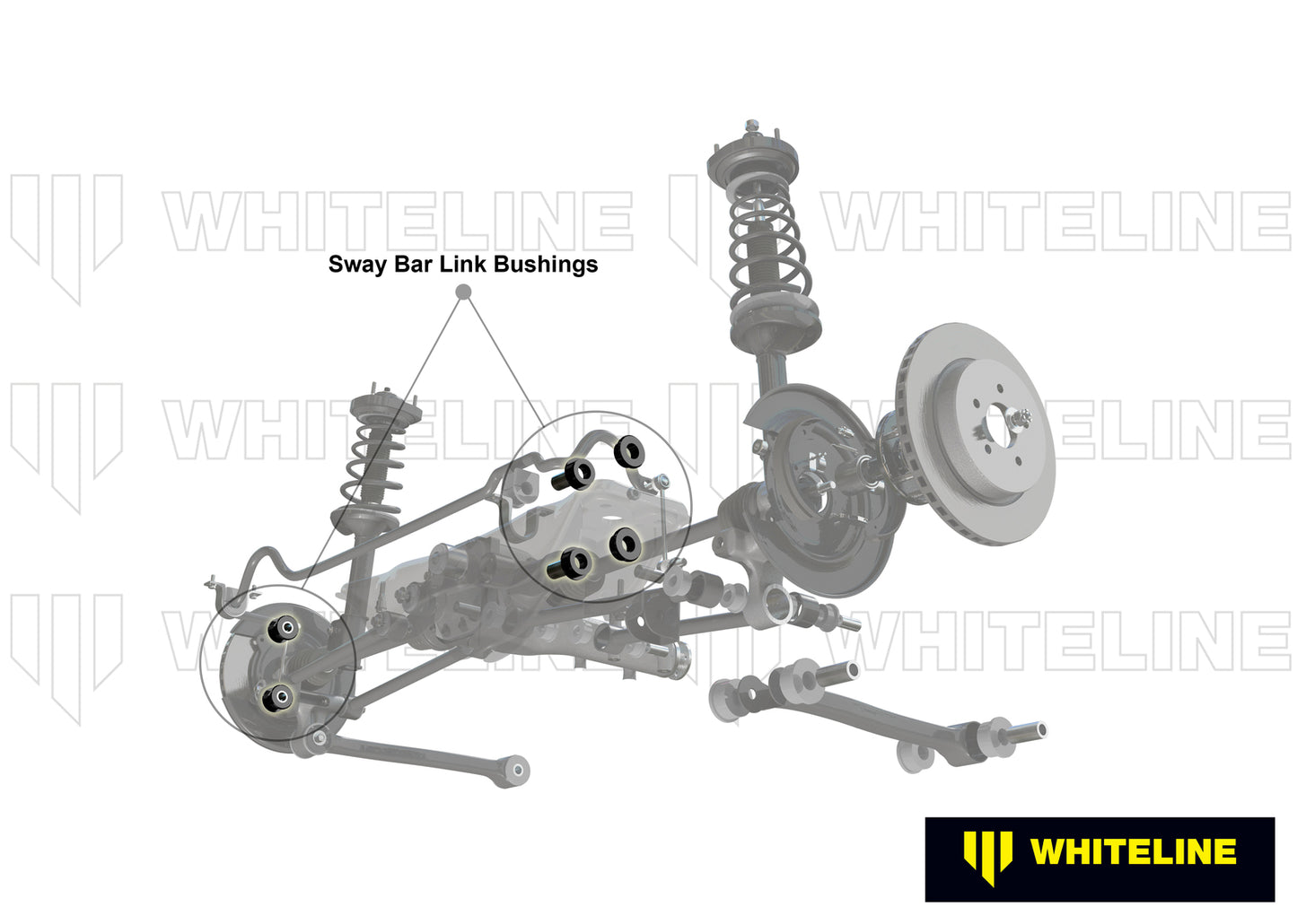 Whiteline Rear Sway Bar Link - Bushing Kit to Suit Subaru Impreza GD incl WRX | W22833