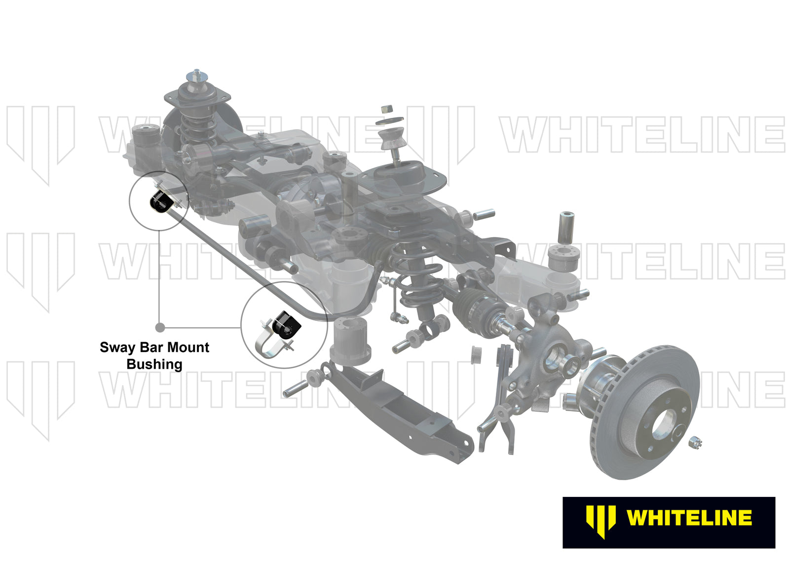 Whiteline Rear Sway Bar Mount - Bushing Kit 18mm to Suit Holden Commodore VE, VF and HSV | W23171
