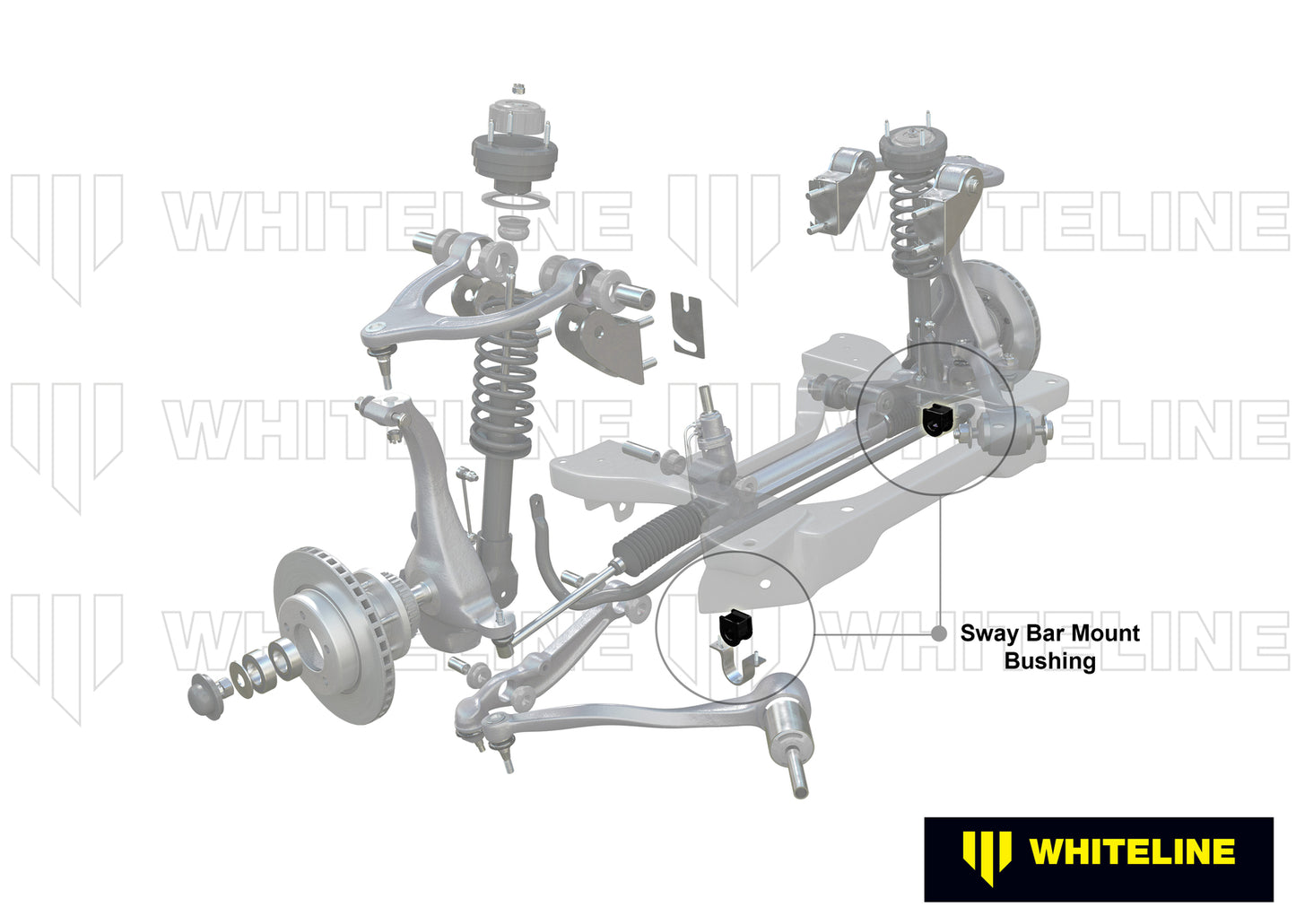 Whiteline Front Sway Bar Mount - Bushing Kit 32mm to Suit Ford Falcon/Fairlane FG, FGX and FPV | W23