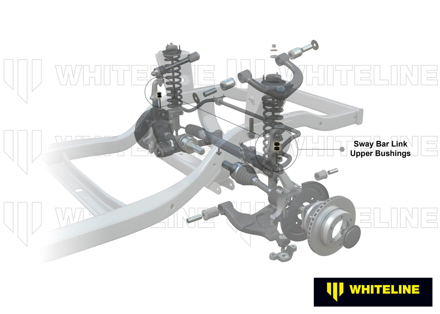 Whiteline Front Sway Bar Link - Upper Bushing Kit to Suit Volkswagen Transporter T3 | W23407