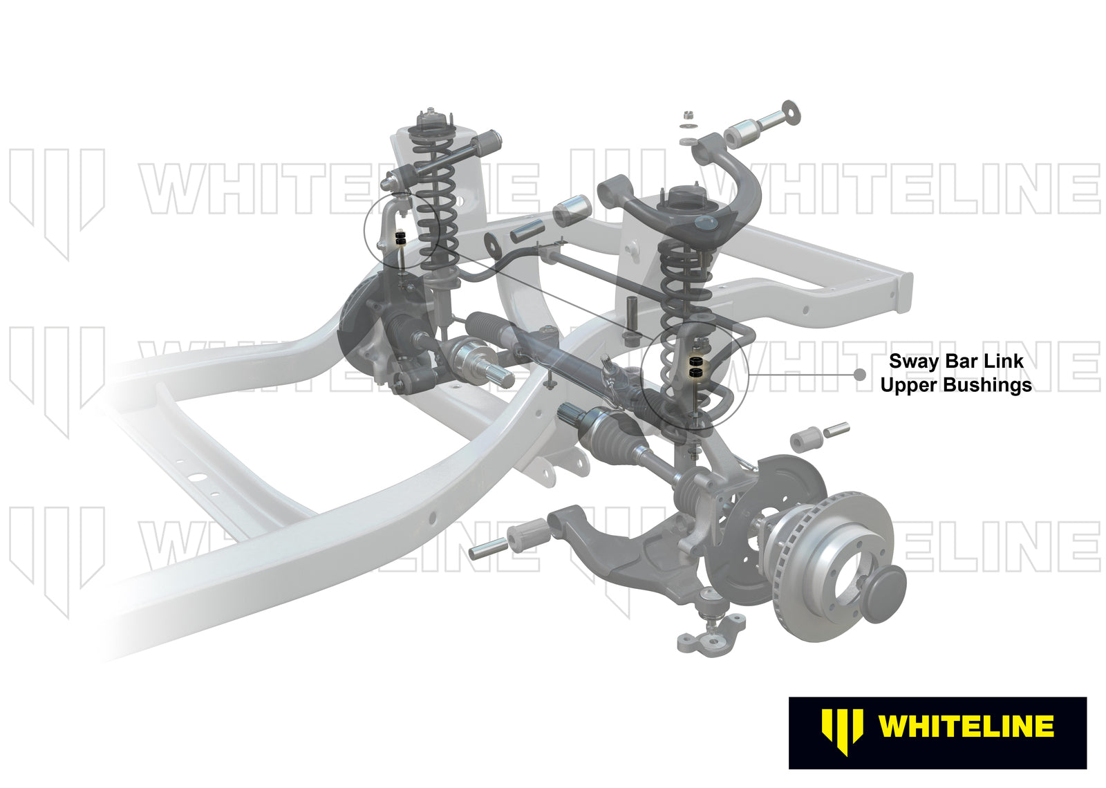 Whiteline Front Sway Bar Link - Upper Bushing Kit to Suit Volkswagen Transporter T3 | W23407