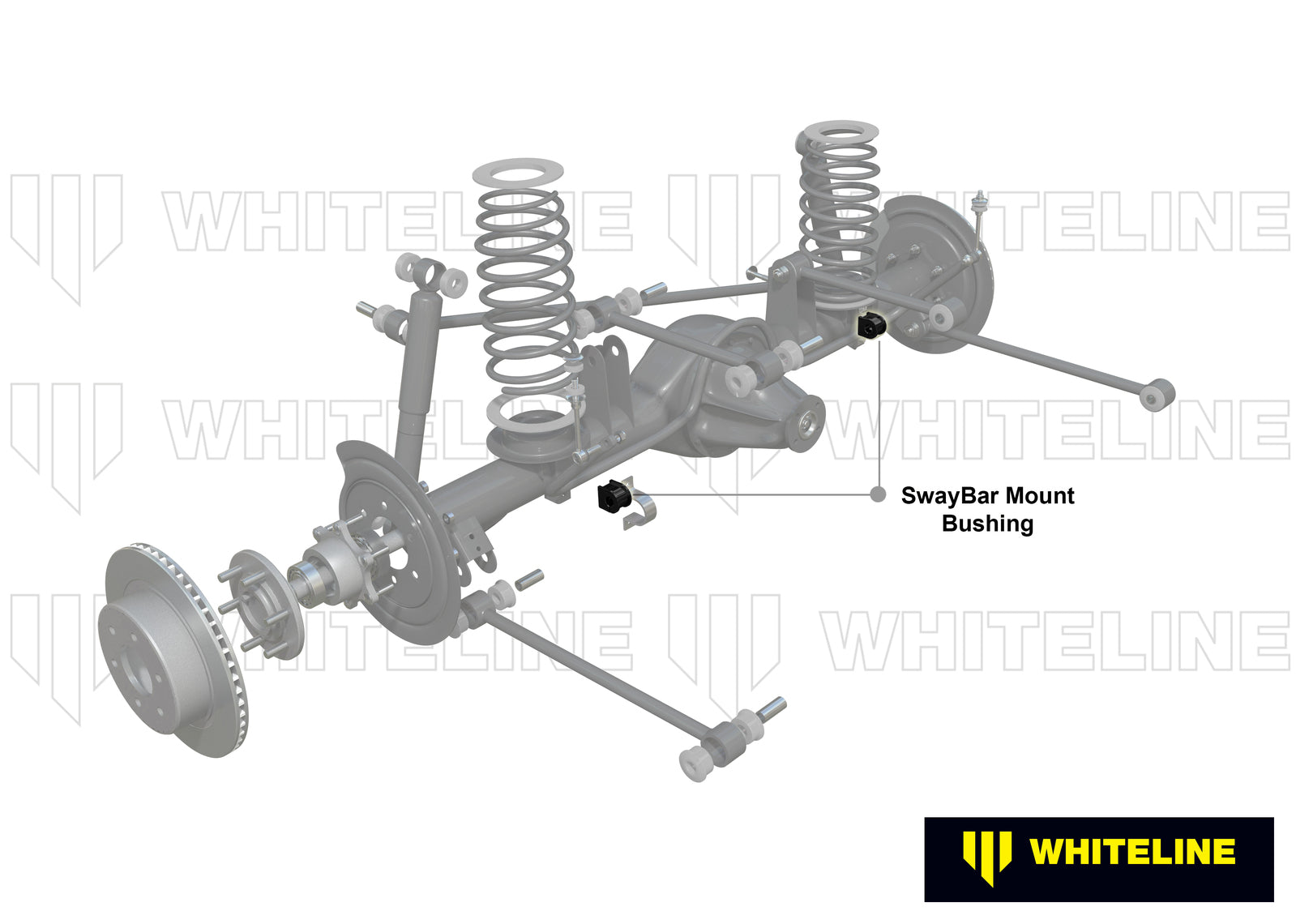 Whiteline Rear Sway Bar Mount - Bushing Kit 25mm to Suit Nissan Pathfinder WD21 | W23419