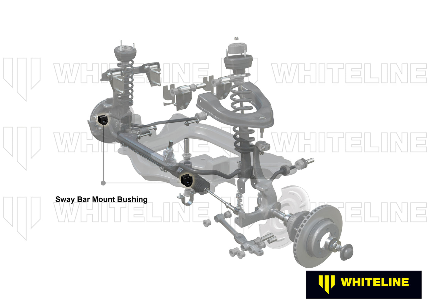 Whiteline Front Sway Bar Mount - Bushing Kit 19.5mm 'Grease Free' to Suit Mitsubishi Challenger and