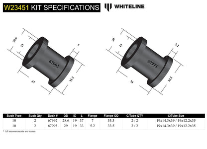 Whiteline Rear Sway Bar Link - Bushing Kit to Suit Jeep Grand Cherokee WJ, WG | W23451