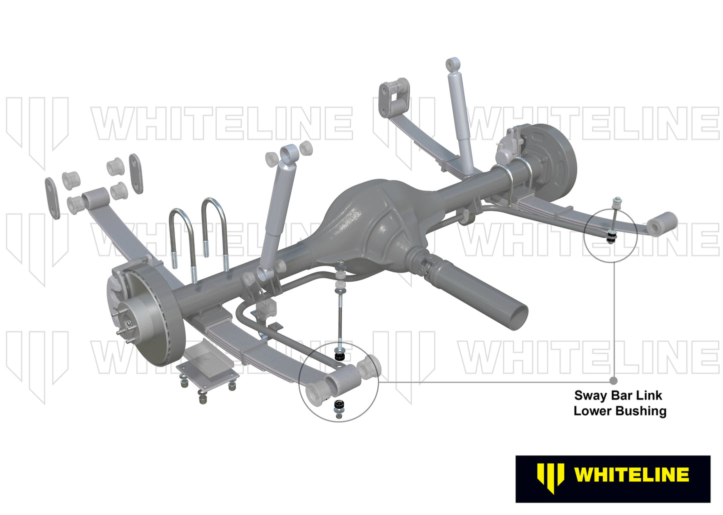 Whiteline Sway Bar Link - Lower Bushing Kit to Suit Jeep Cherokee XJ | W23453