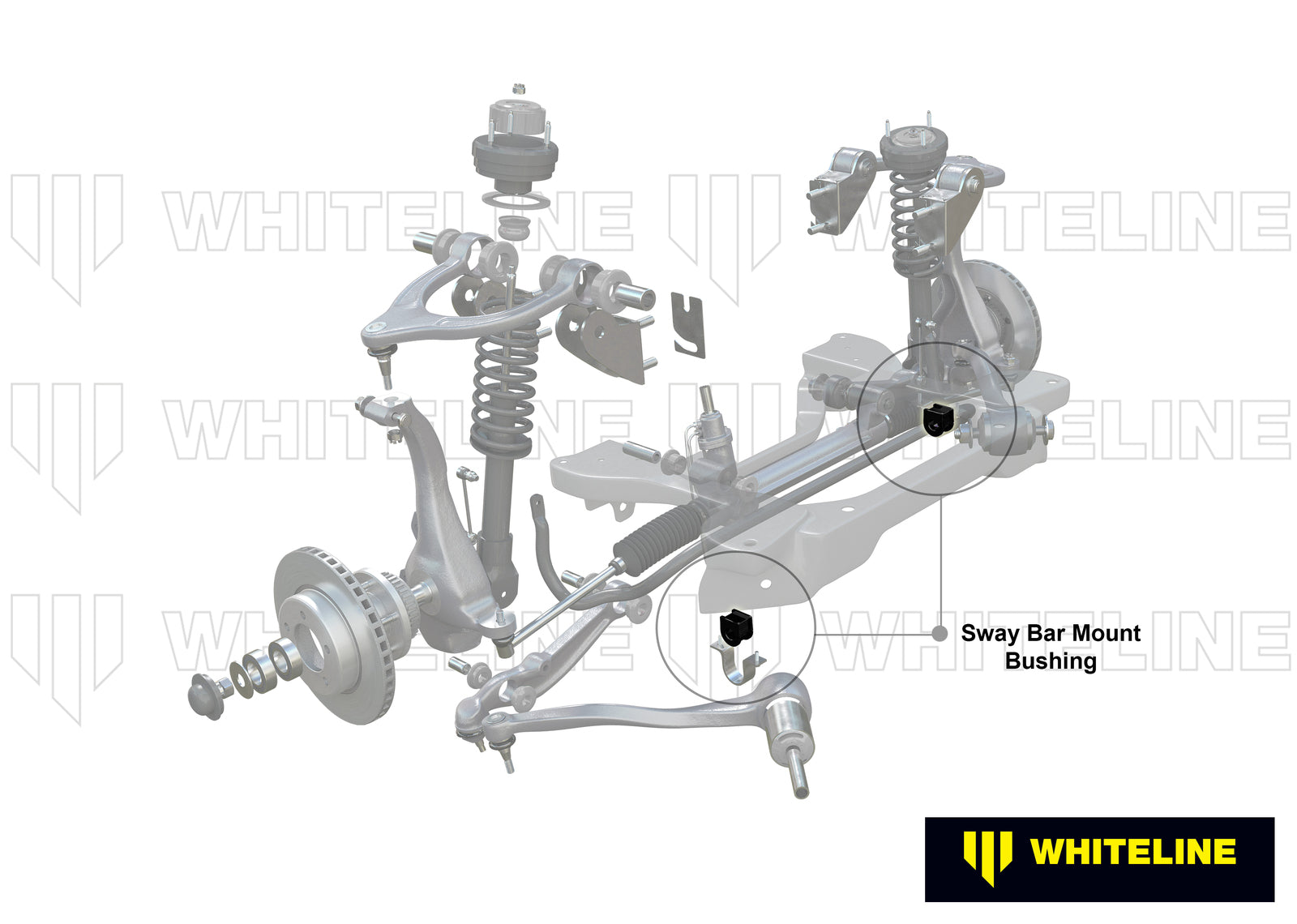 Whiteline Front Sway Bar Mount - Bushing Kit 29mm to Suit Ford Territory SX-YZ and FPV | W23527