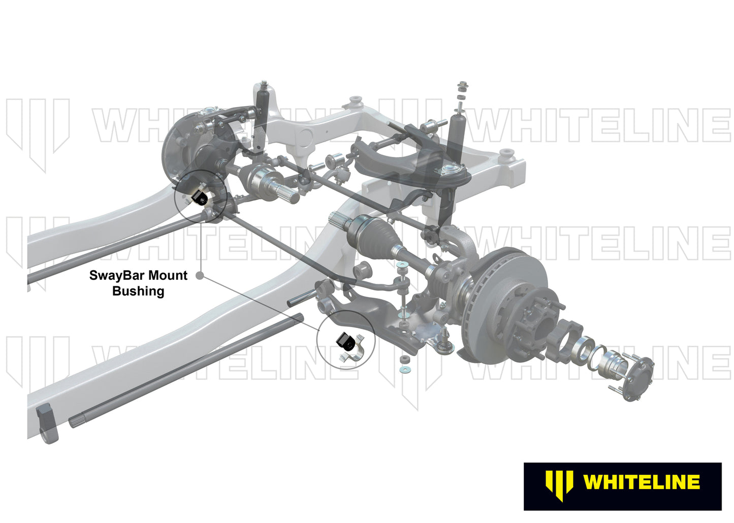 Whiteline Sway Bar Mount - Bushing Kit 26mm | W23544