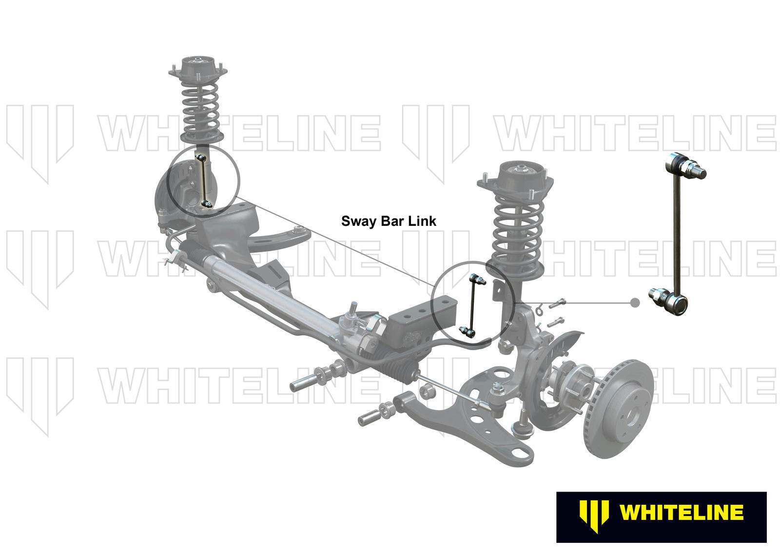Whiteline Front Sway Bar Link to Suit Hyundai Accent MC and Kia Rio JB | W23709