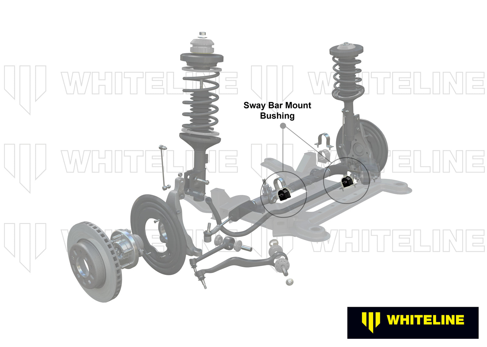 Whiteline Front Sway Bar Mount - Bushing Kit 24mm to Suit Holden Commodore VE, VF and HSV | W23759