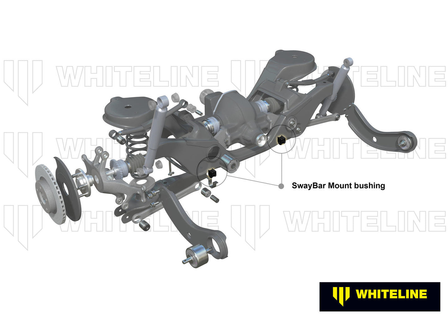 Whiteline Rear Sway Bar Mount - Bushing Kit 18mm to Suit Ford Falcon/Fairlane AU-FGX and FPV | W2378