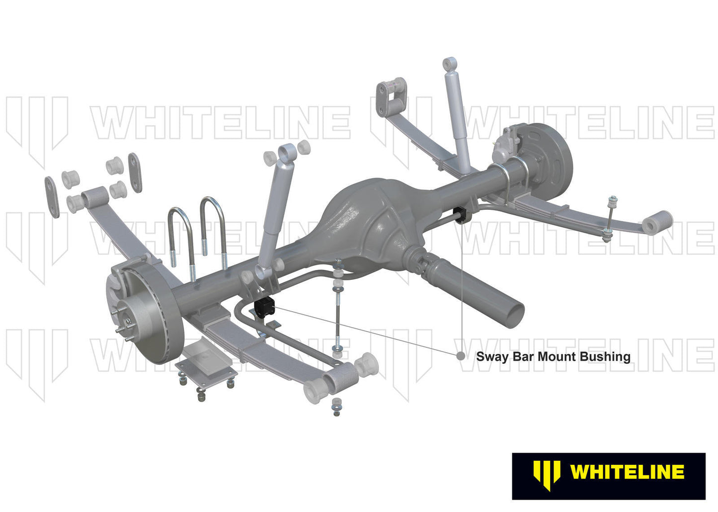 Whiteline Sway Bar Mount - Bushing Kit 19mm to Suit Nissan Patrol GQ, GU and Ford Maverick DA | W238
