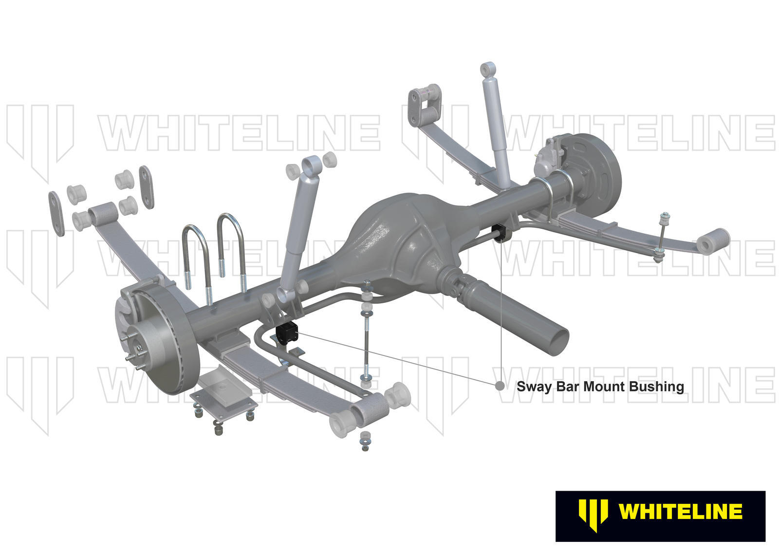 Whiteline Sway Bar Mount - Bushing Kit 19mm to Suit Nissan Patrol GQ, GU and Ford Maverick DA | W238