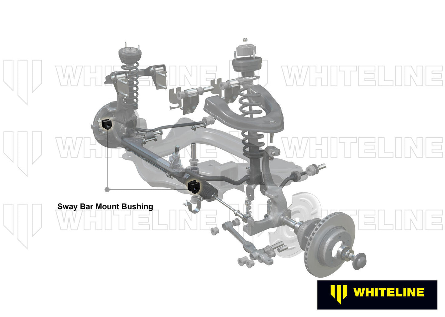 Whiteline Front Sway Bar Mount - Bushing Kit 19.5mm to Suit Mitsubishi Challenger PA and Triton MK |