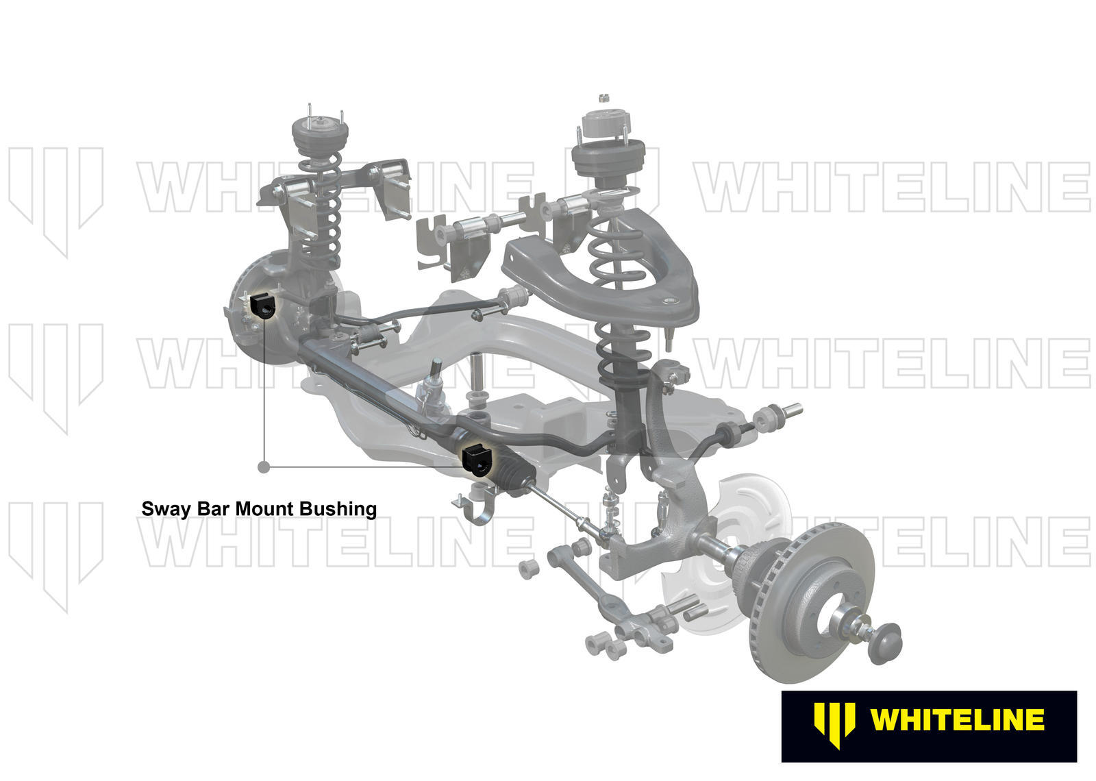 Whiteline Front Sway Bar Mount - Bushing Kit 19.5mm to Suit Mitsubishi Challenger PA and Triton MK |