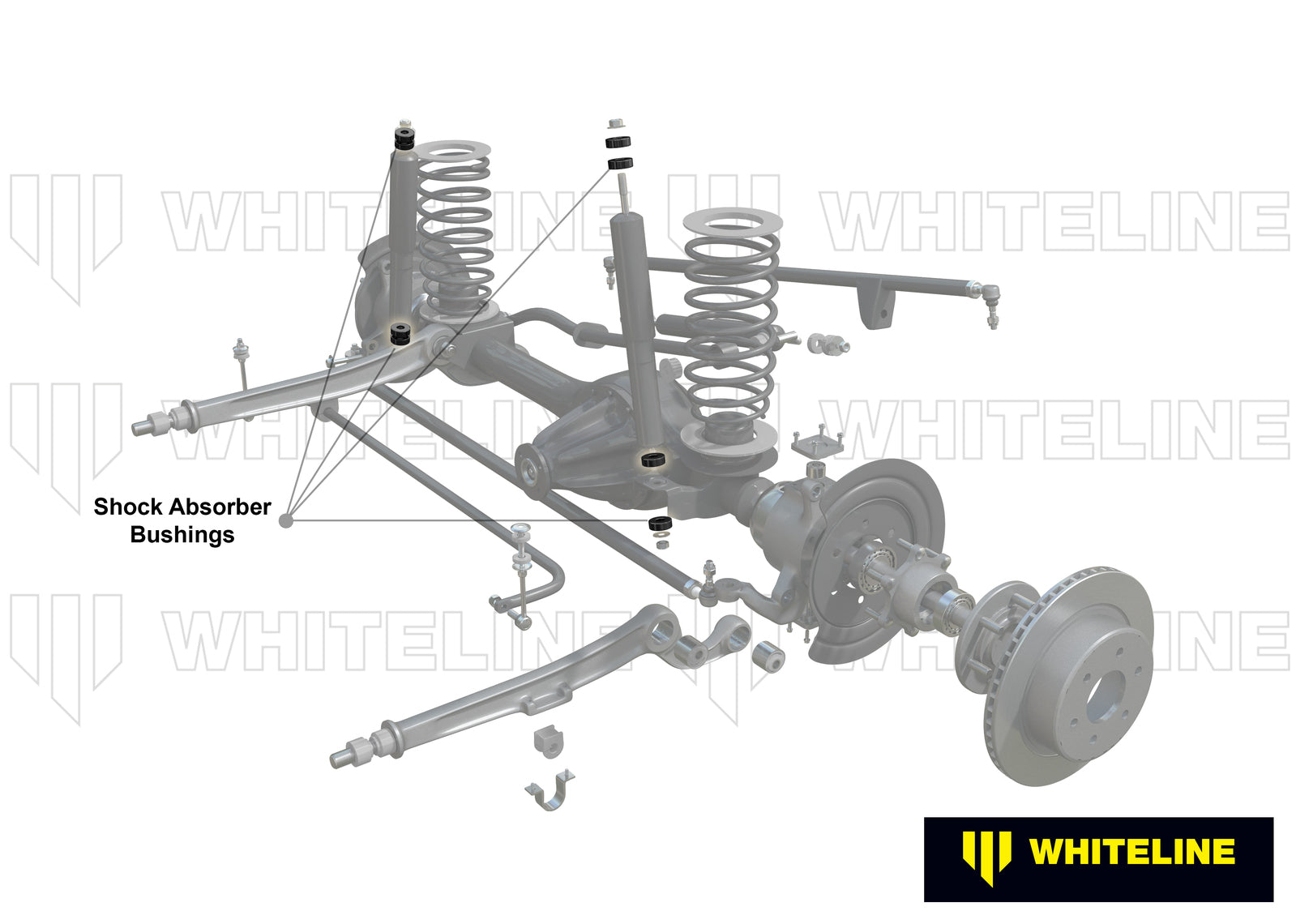Whiteline Shock Absorber - Bushing Kit to Suit Land Rover Defender, Discovery and Range Rover | W316