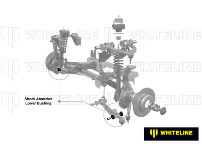 Whiteline Front Shock Absorber - To Control Arm Bushing Kit to Suit Chrysler 300C and Dodge Challeng