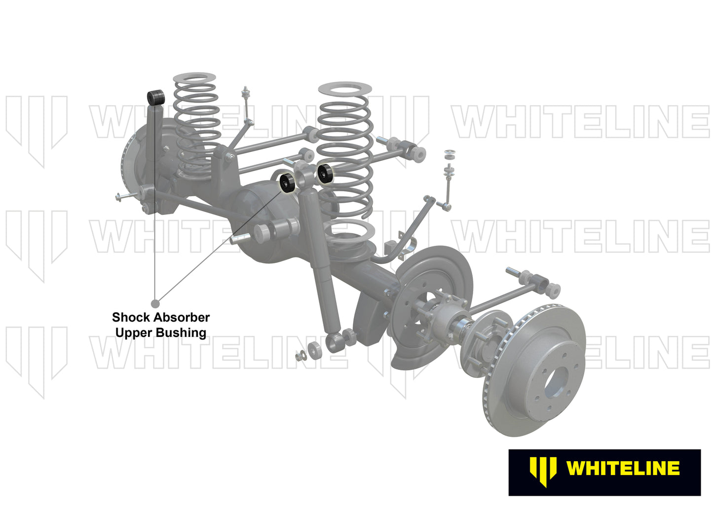 Whiteline Front Shock Absorber - Upper Bushing Kit to Suit Jeep Wrangler JK | W33345