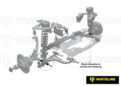 Whiteline Front Shock Absorber - To Control Arm Bushing Kit to Suit Honda Accord Euro CL and Odyssey